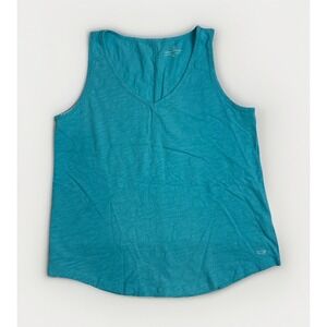 Vineyard Vines V-neck Teal Summer Tank Top Sleeveless Womens Size Medium